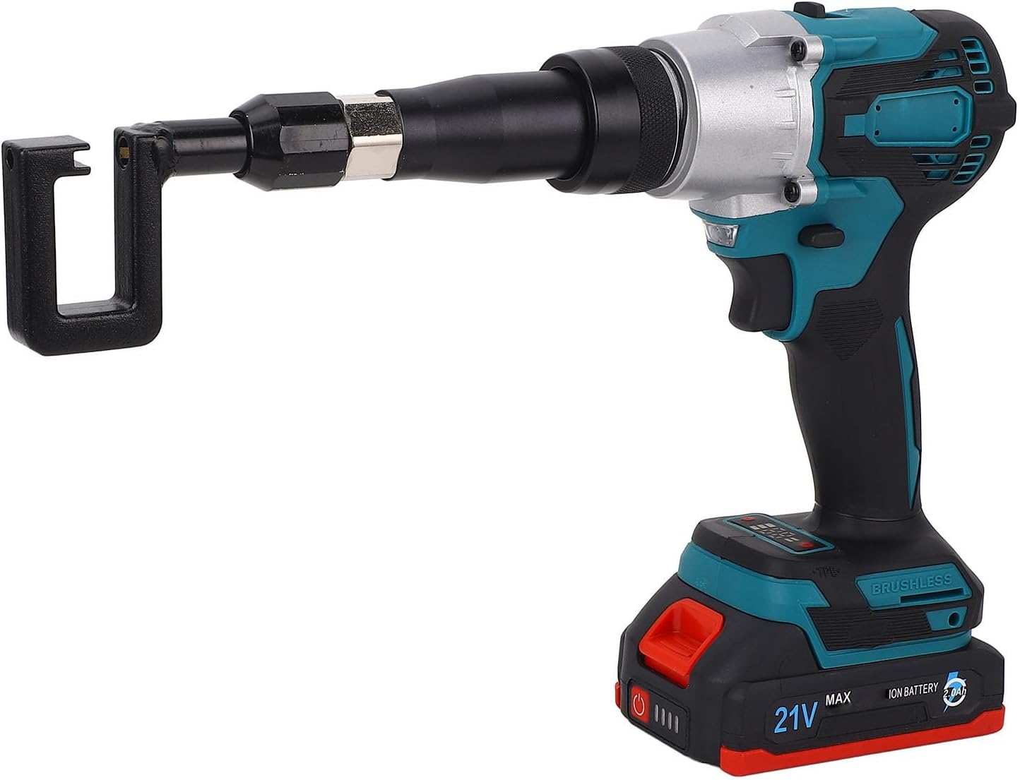 Electric Keel Pliers Rechargeable Battery Powered for Partition Riveting Punching with Light