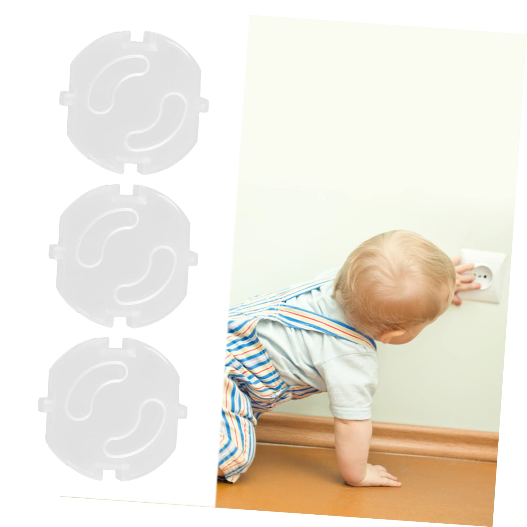 Hohopeti 100stücke Transparente Steckdosen-schutzabdeckungen Für Junge Mädchen Kindersichere Covers Einfache Installation Langlebig Und Zuverlässig Für Sichere Umgebung