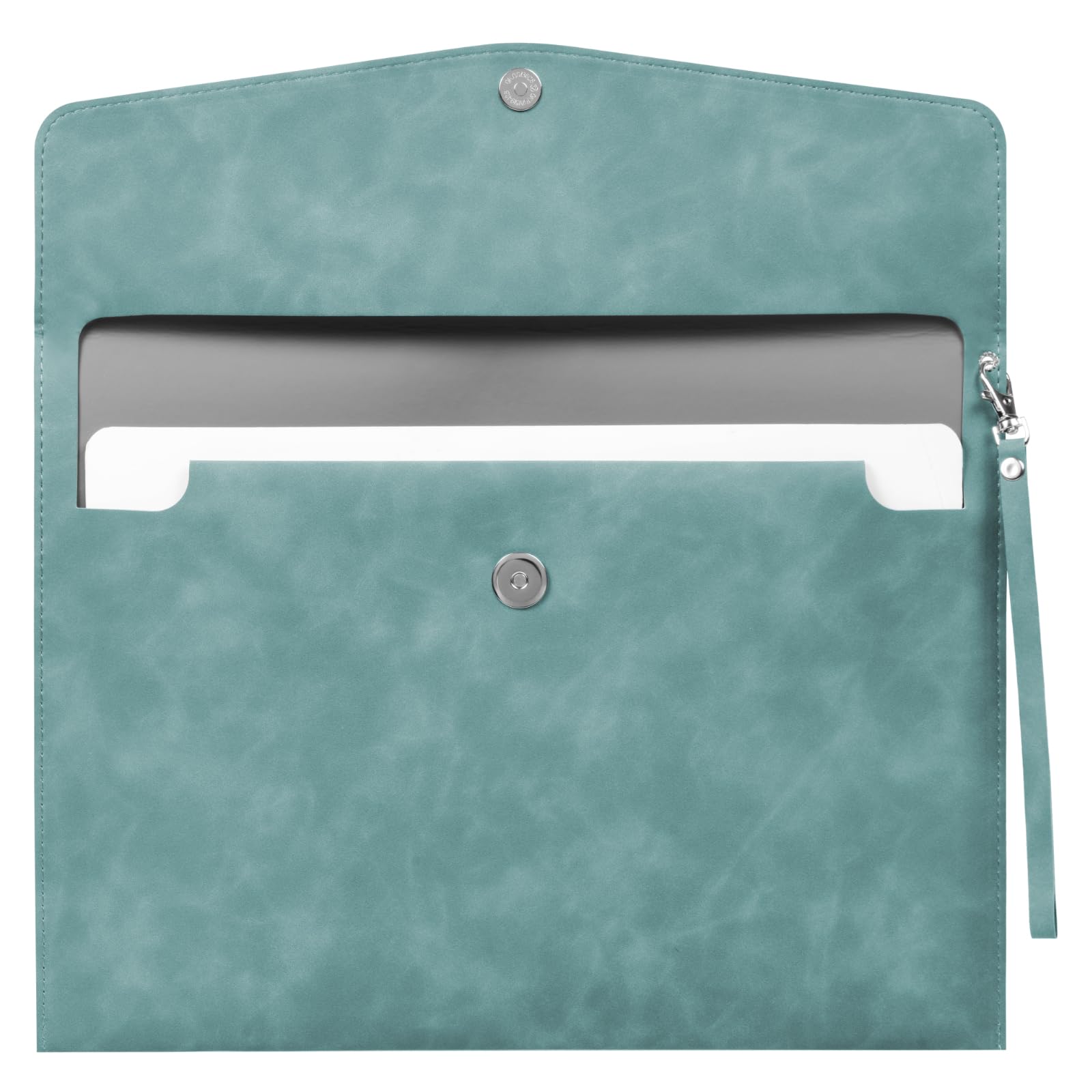 OFFCUP Envelope Documents, A4 Leather File Folder, Portable PU Document Bag