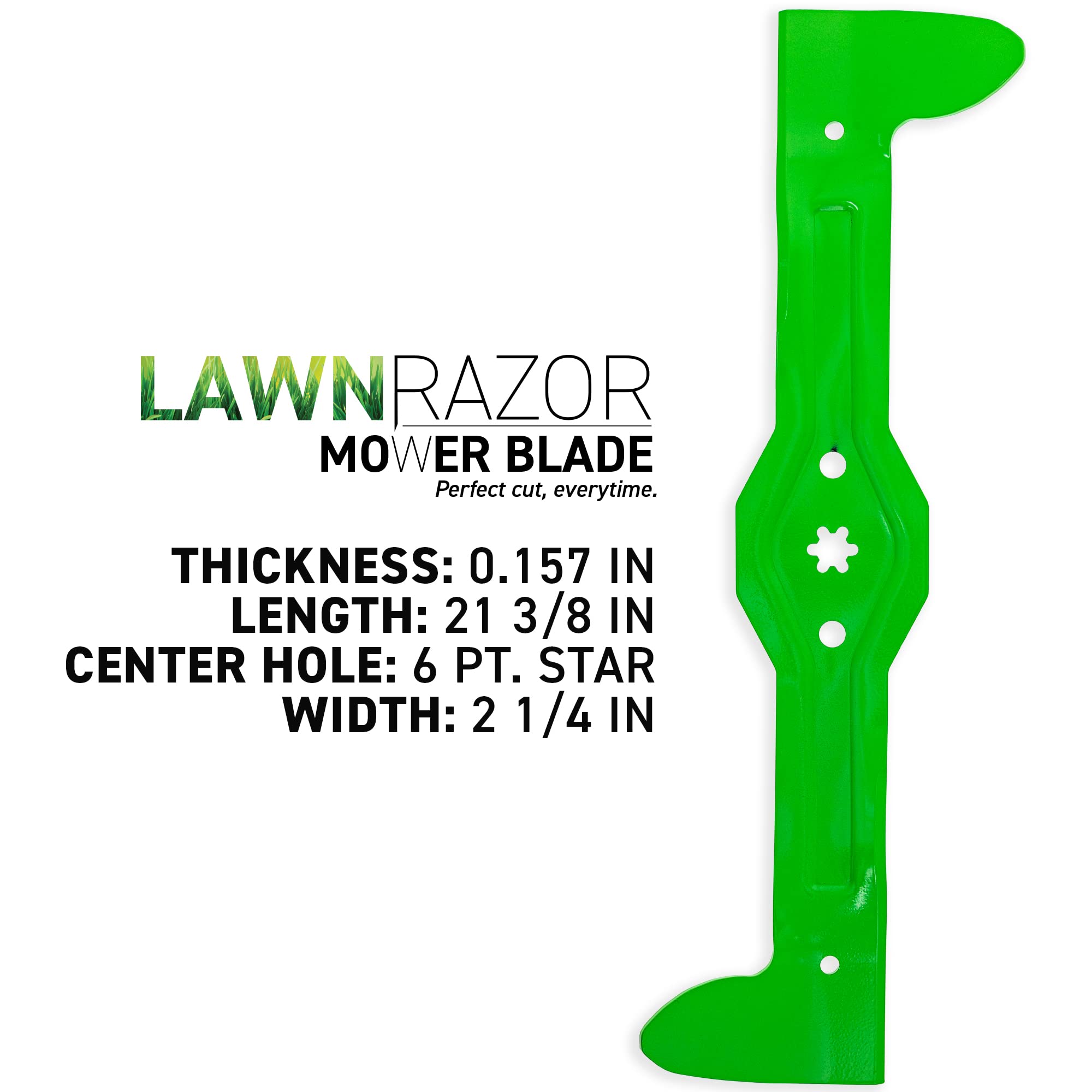 8TEN LawnRAZOR 532180584 532175451 - Lama destra per Husqvarna CTH182T CTH184T CTH192 42"