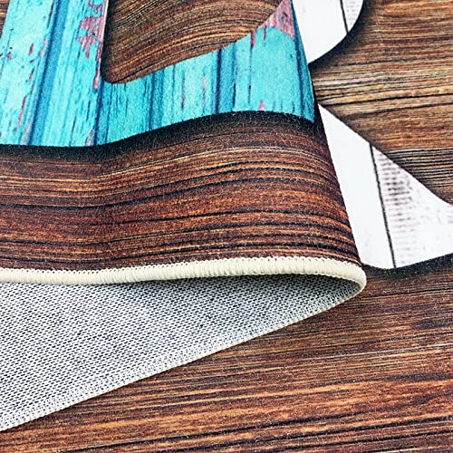 Abeigoi Laundry Room Rug Runner 2X6Ft Long - Wood Printed Farmhouse Kitchen Mat for Floor Nonslip Washable - Thin Washhouse Sink Mat Fun Room Decor by Abeigoi - Image 5