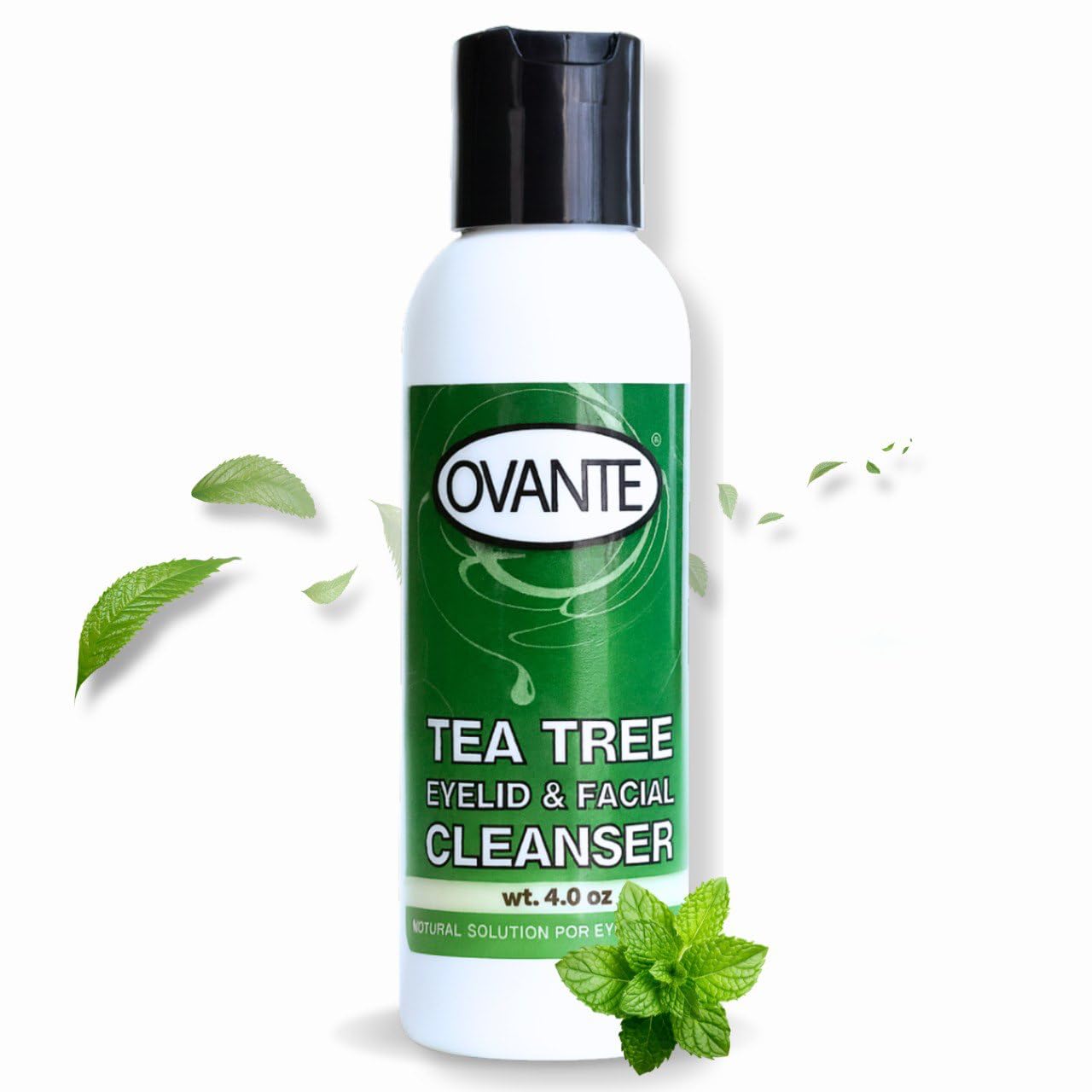 Tea Tree Oil Eyelid & Facial Cleanser for Demodex-Prone Skin, 4 oz