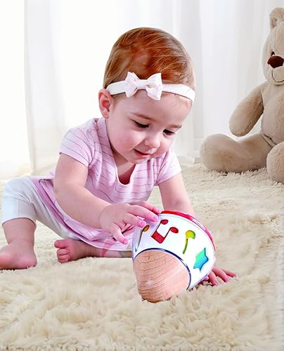 Miniatura 3 de Hape E0332 - Caja de música giratoria para bebé, gira y reproduce la música, no necesita batería, 15.7 x 15.7 in, multicolor