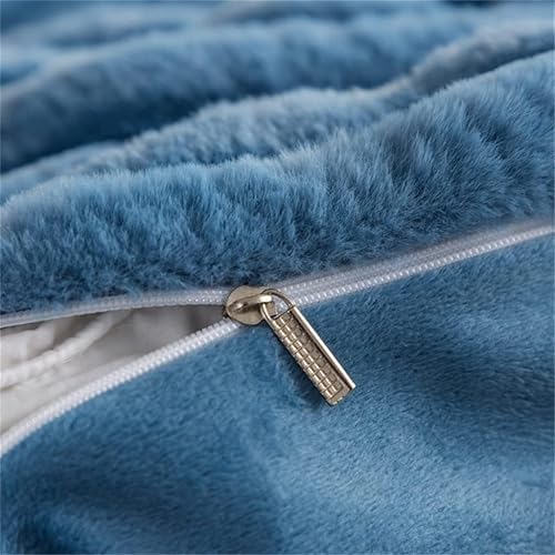 Miniatura 4 de HARUE King Size Double Bed4 Pieces,Plush Bedding Sets,Pillow Pillow Case Vertical Soft Velvet Duvet Cover Set (Color  D, Size  220 * 240cm)