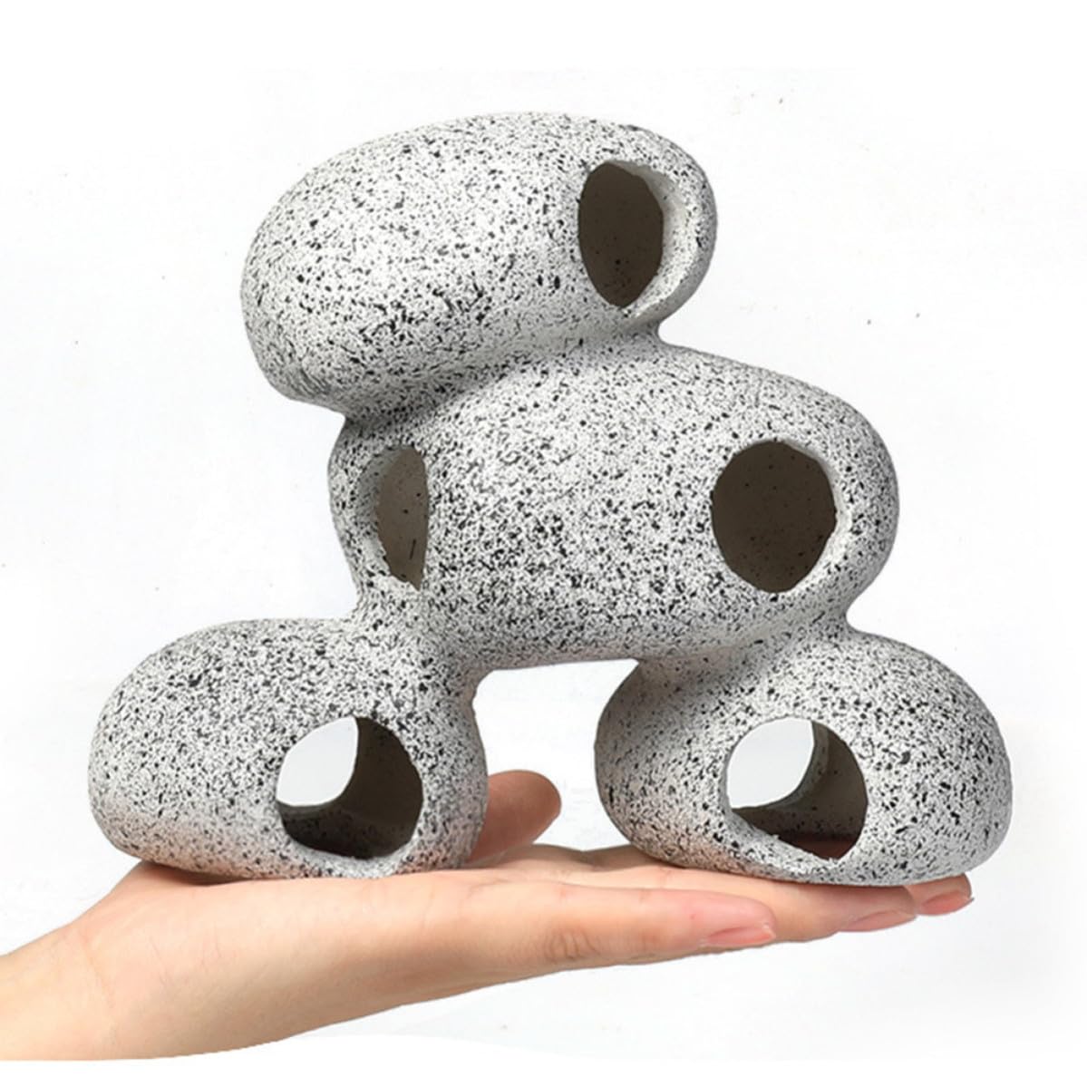 2 Piezas Piedra de Resina para Acuario, Refugio Decorativo