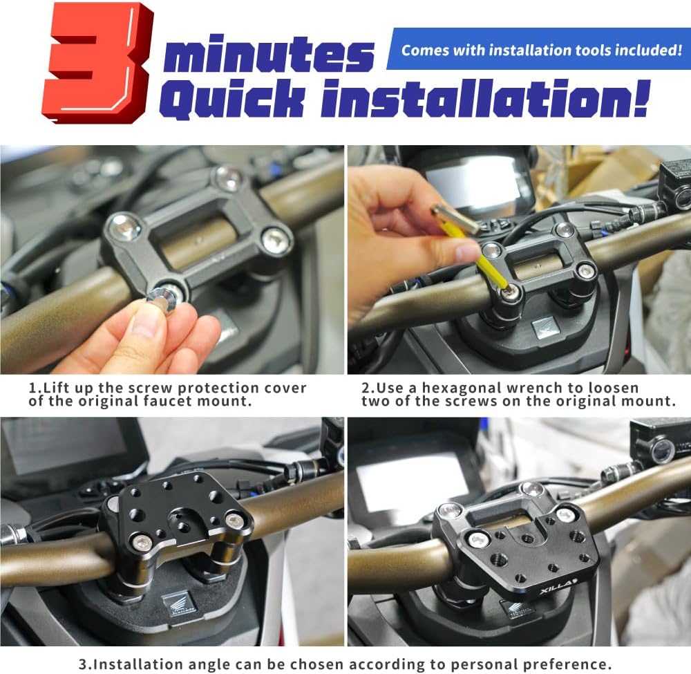 Xilla Handlebar Multi-Functional Adapter For Honda ADV 150 160