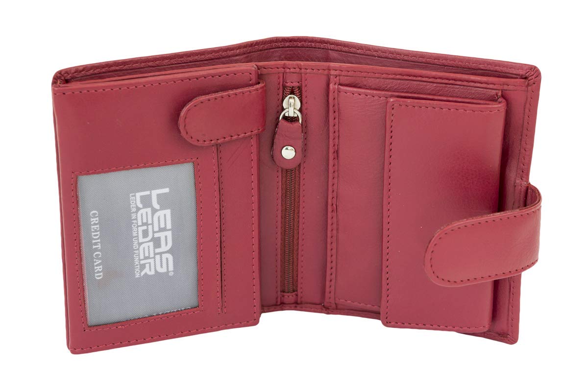 204 Portefeuille Pour Femme Avec Compartiment À Monnaie En Cuir