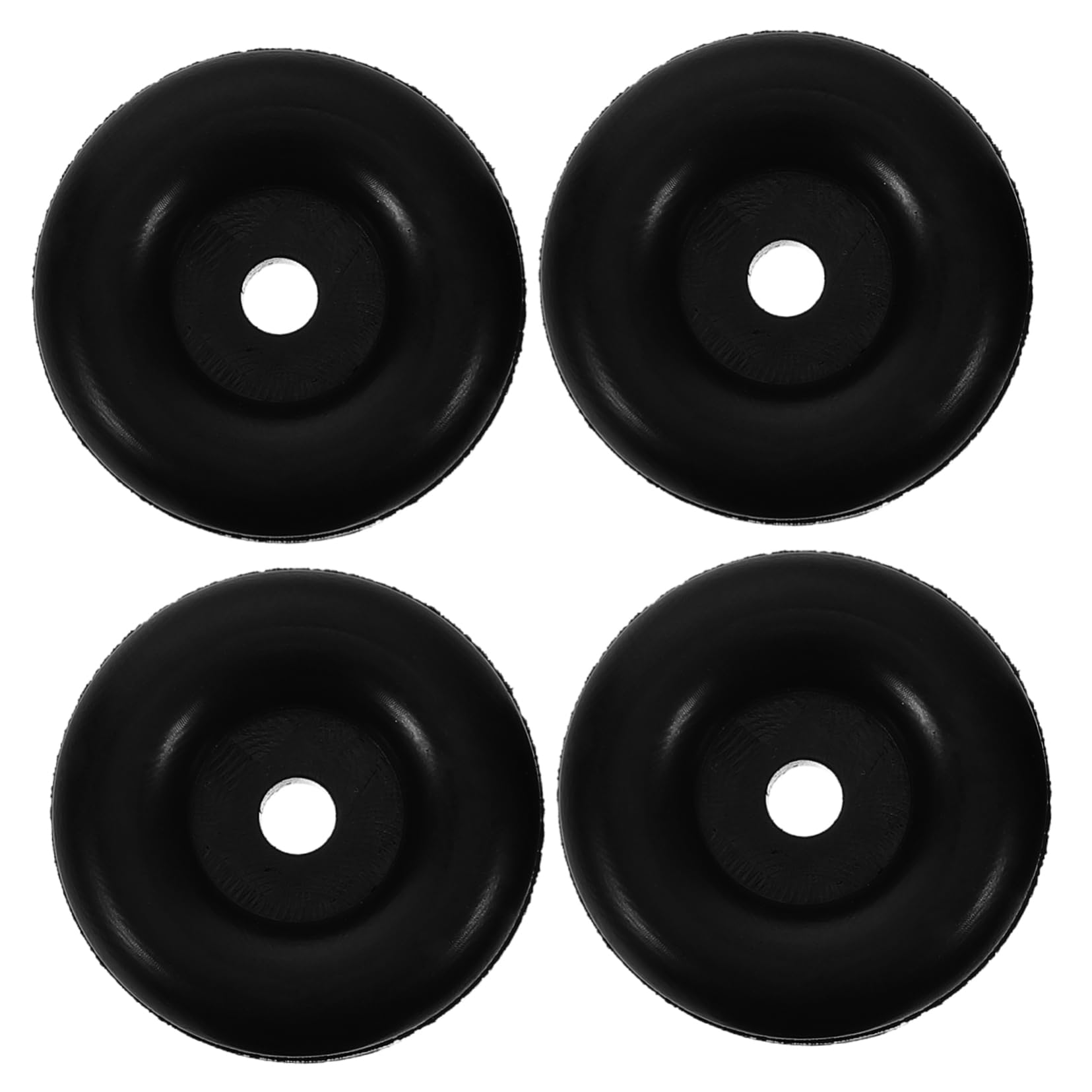 Unomor 4pcs Round Rubber Enclosed Cargo Trailer Ramp Bumper Car Bumper Accessory Door Stop Exterior Set Leg Protectors