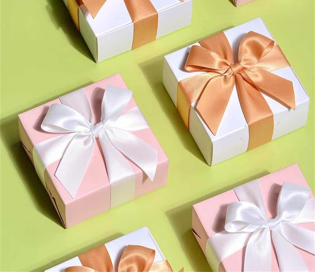 Rotolo di doppio nastro di raso da 9 m, 9, 16, 22, 25, 38 mm, per lavori artigianali, confezioni regalo, decorazioni per matrimoni