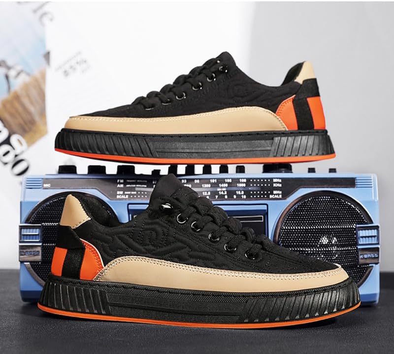 Men's Comfort Orthopedic Platform Sneakers Casual Leather Handmade Slip on Walking Tennis Comfortable Wide Width Shoes with Cushioning-Performance - Image 8