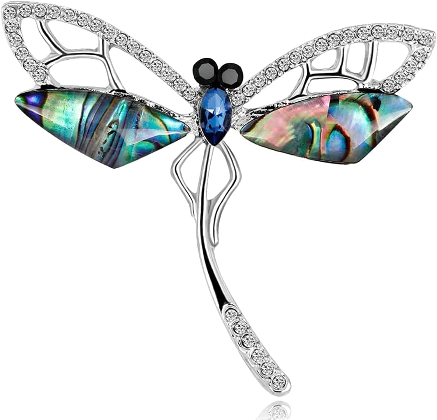 Spille Lega a Forma di Libellula Spilla per Cappotti Giacche Collare Pin Sciarpa Decorazione Scialle Pin Corpetto Squisito Spilla