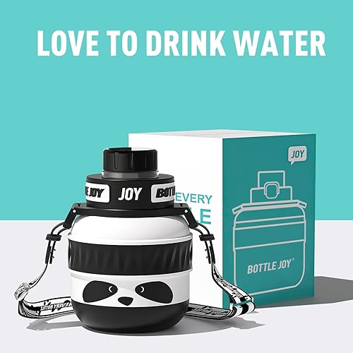 Miniatura 6 de Botella de agua de acero inoxidable botella de agua para niños, tapa a prueba de fugas, sorbo perfecto, doble aislamiento, ecológica, apta para