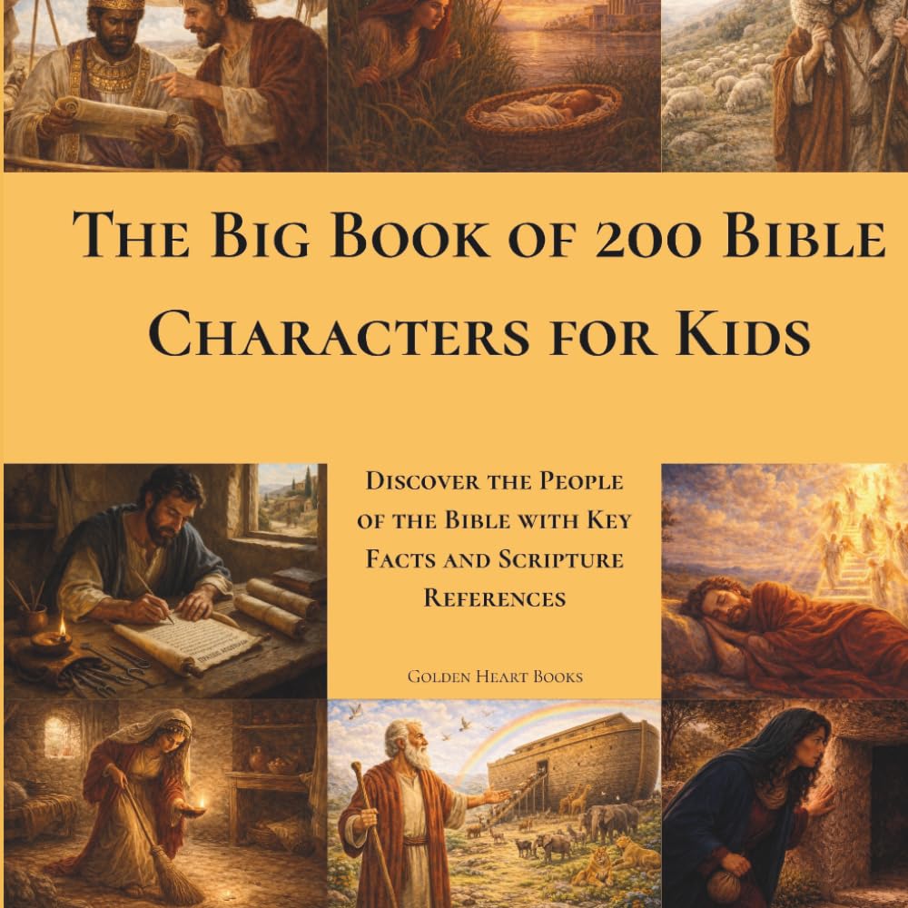 The Big Book of 200 Bible Characters for Kids: Discover the People of the Bible with Key Facts and Scripture References