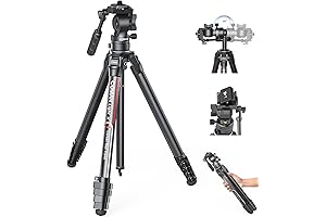 COMAN 61-Inch Marsace Carbon Fiber Tripod - Professional-Grade Camera Tripod For Stability and Precision