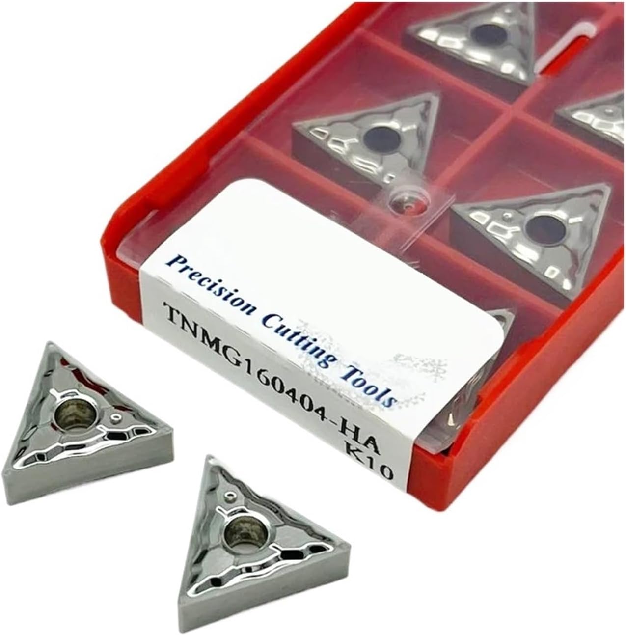 Turning Inserts TNMG160404 TNMG160408 K10 ﻿Carbide Inserts ﻿CNC Blades ﻿Lathe Cutter Blades ﻿CNC Aluminum Turning Tools(TNMG160408-HA K10)