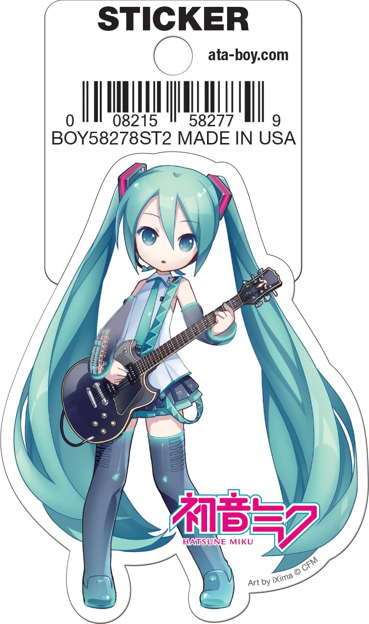 Hatsune Miku Holding Heart 3" Die-Cut Vinyl Sticker - Officially Licensed