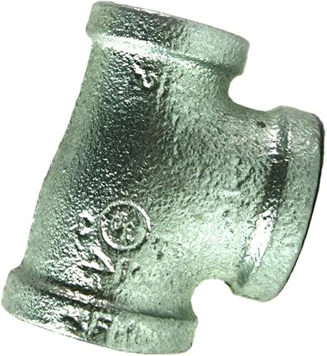 Miniatura 4 de MaxLLTo Reemplazo 3/4 pulgadas x 1/2 pulgada x 3/4 pulgadas acero galvanizado reductor t para fontanería Thrifco 5217074
