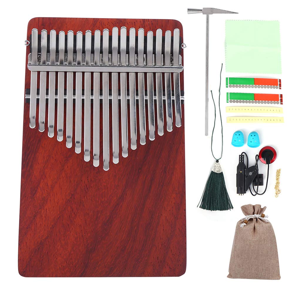 LINGTING écoute Vent 17 Touches Pouce Piano K17A Kalimba pour Débutants Instruments à Clavier