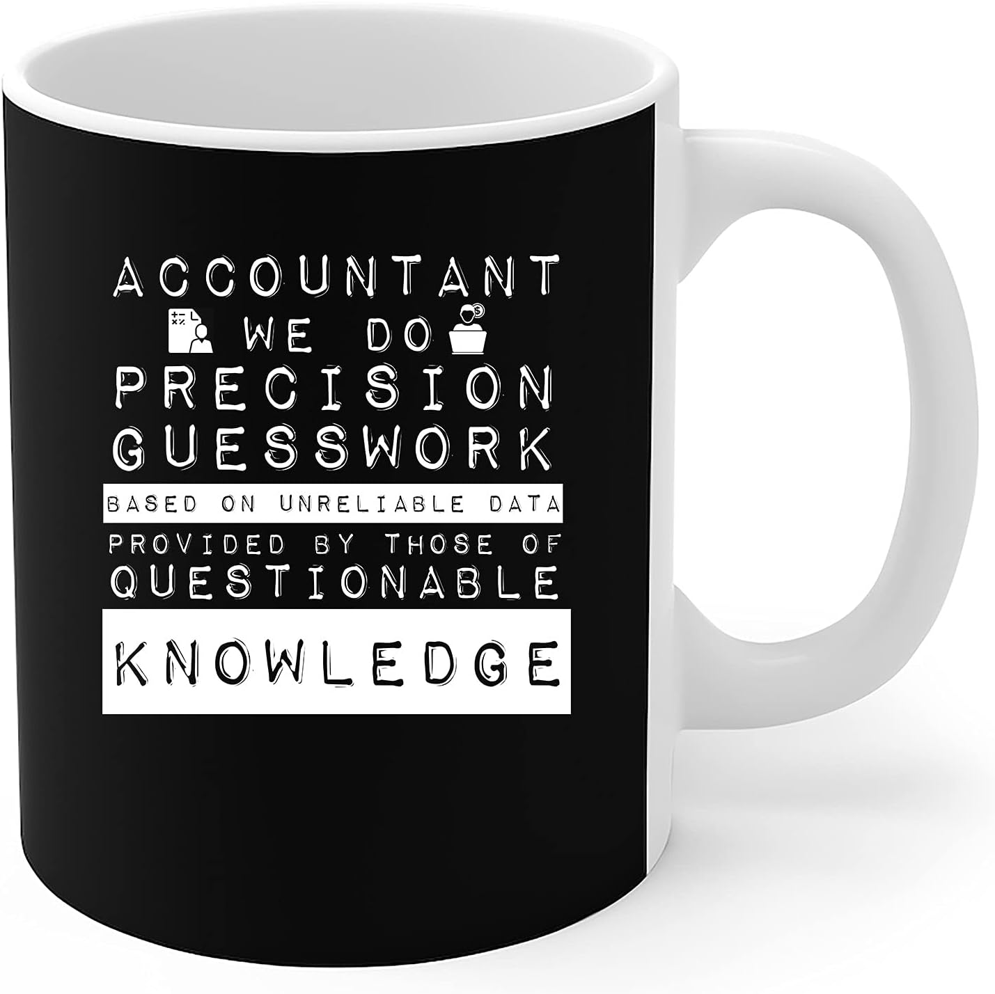Precision guesswork Mug Accountant we do precision