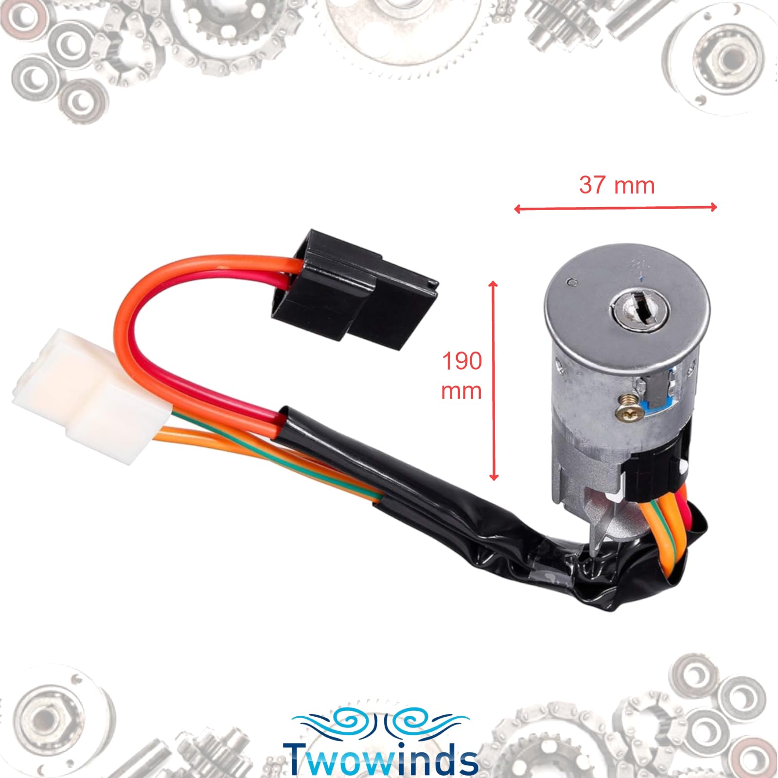 Twowinds - Interrupteur Démarrage Compatible avec Renault Master 2 (1998-2010) Trafic, Opel Movano (1998-2010) Vivaro (2001-2018) - 7701038365 - Neiman - Serrure de Contact - Antivol de Direction