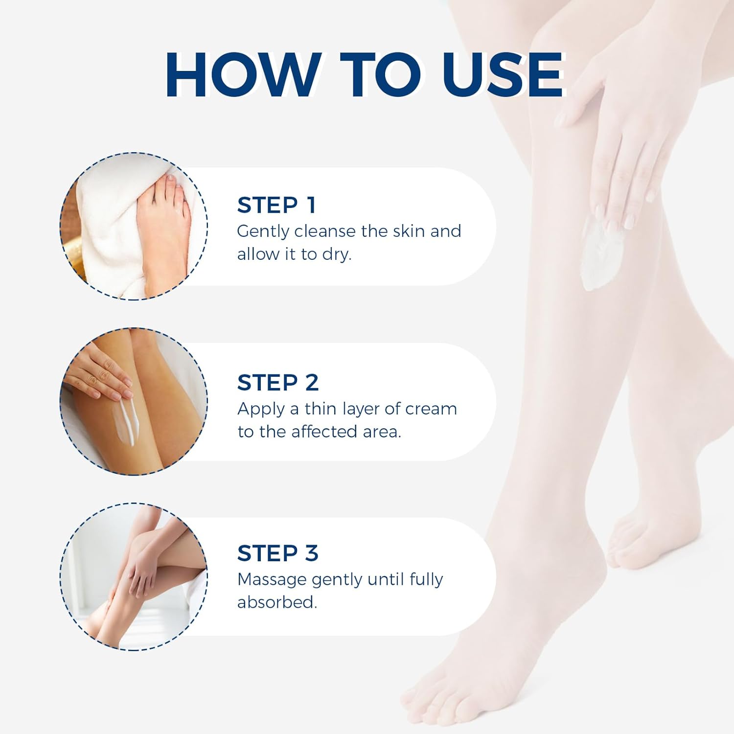 OUKEYA Urea Cream 42 Percent with 2% Salicylic Acid Tube 3 Oz, Foot & Hand Cream for Dry Cracked, 3 Pack