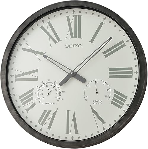 Miniatura 2 de Seiko QXA797KLH Reloj de pared resistente a salpicaduras, negro, 20 pulgadas