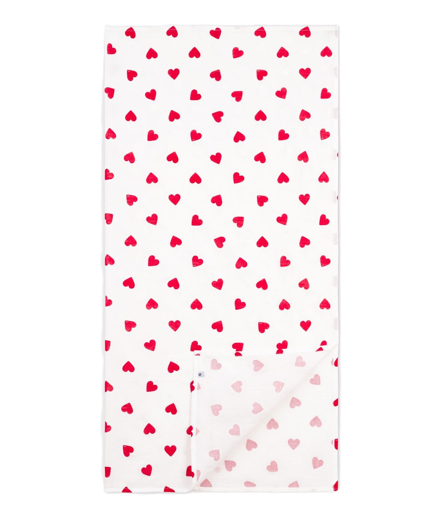Petit Bateau Lange bébé en Coton imprimé cœur Rouge
