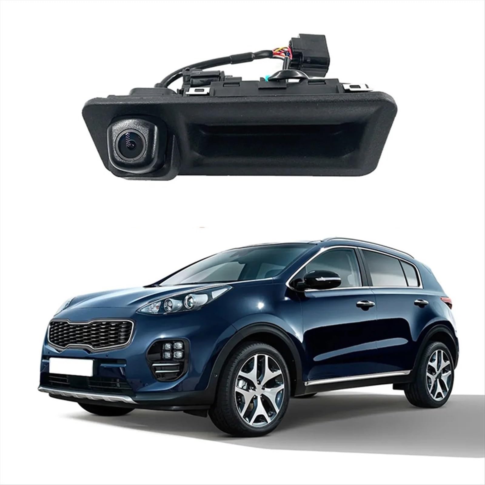 Caméra De Recul Pour Kia Sportage MK2 2005-2010 - AHD 1280x720p, Étanche IP68, Compatible Poignée De Coffre
