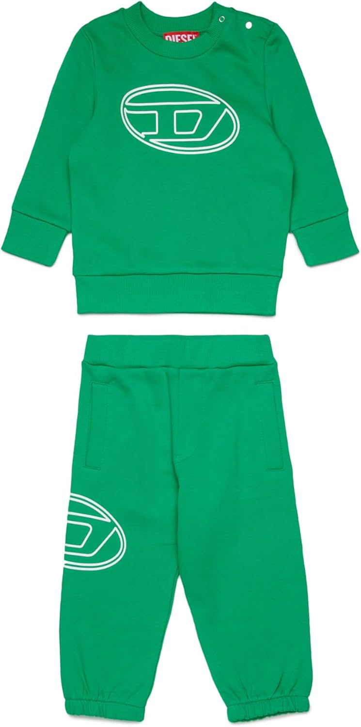 Diesel Baby Tracksuit Set With Maxi Logo Print Oval D