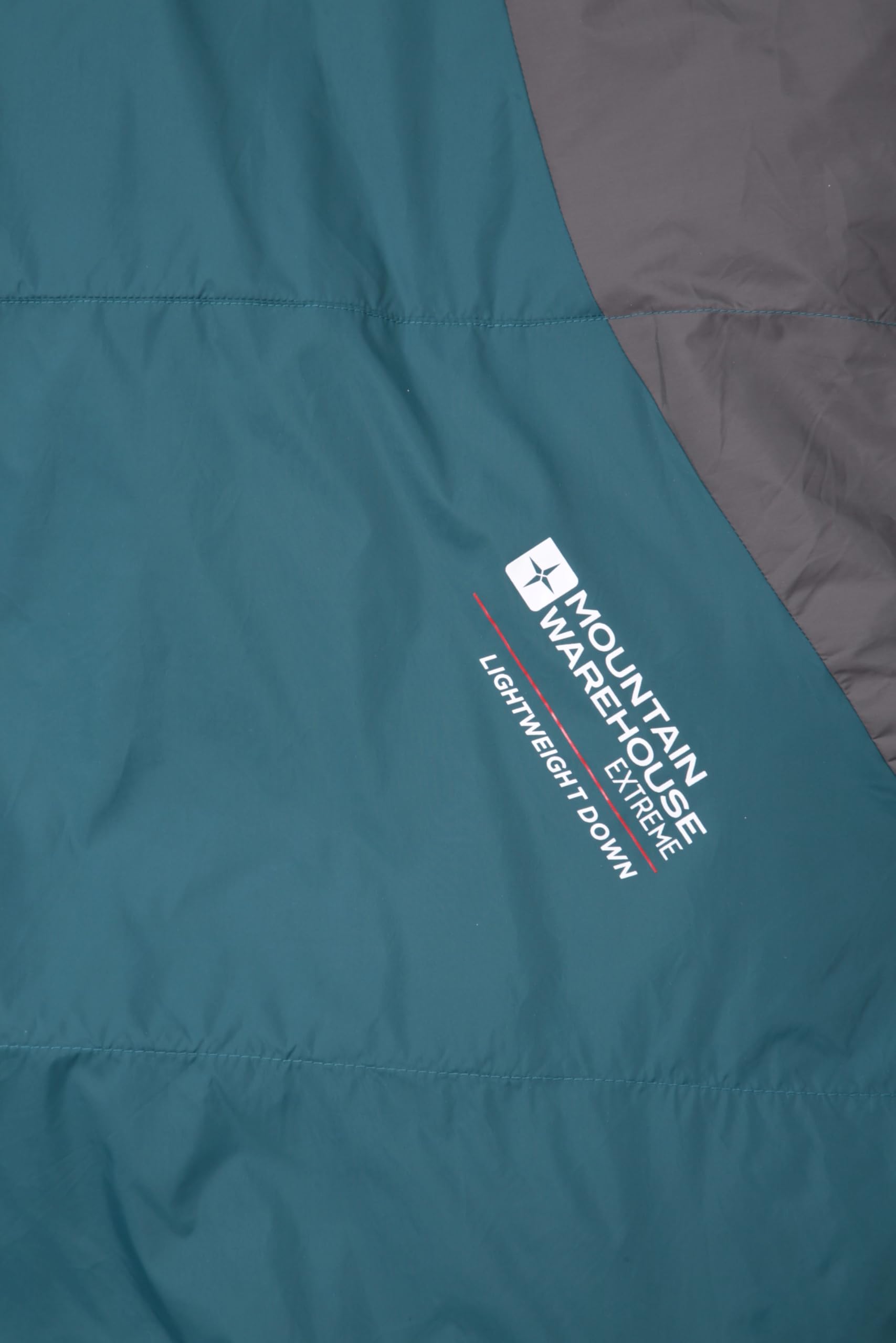 Mountain Warehouse Saco de Dormir de plumón Ligero Extreme - Saco de Dormir Tipo Momia, Capucha, Cremallera bidireccional - para Viajar con Mochila, Viajar