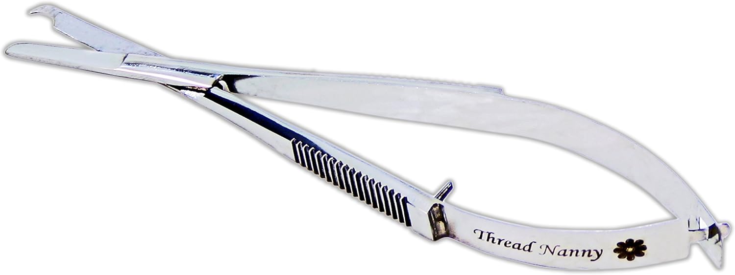 Snip a Stitch 4.5 Inch EZ Snips (4.5in) Embroidery Sewing Spring Action Scissors from ThreadNanny