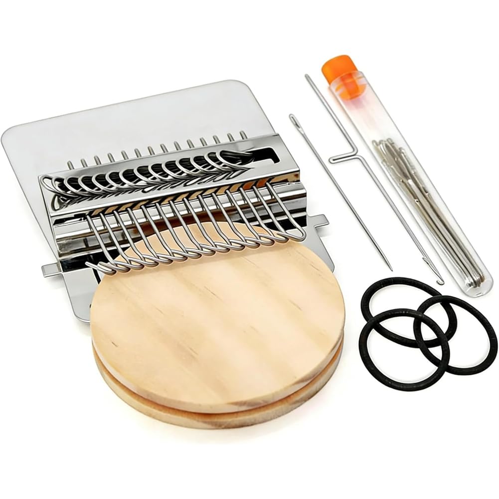UDSKNV[KSL Darning Darningloom for Clothing Repair-Portable Knit Patch Kit, MiniLoom for Mending, DIY Weaving Kit for Beginners