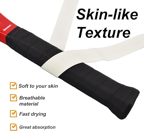 Miniatura 5 de Senston Cinta de agarre suave para raqueta de bádminton de tenis y pickleball