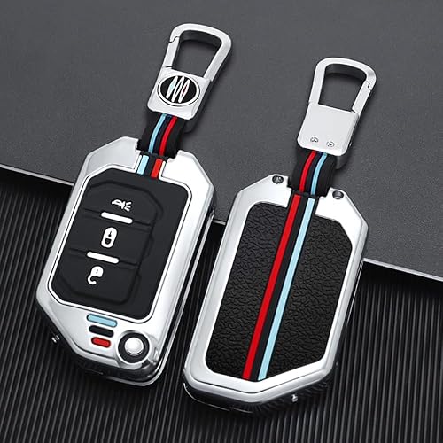 Miniatura 3 de Funda de aleación de zinc compatible con Wrangler JL JLU Gladiator JT Rubicon Remote Flip Key