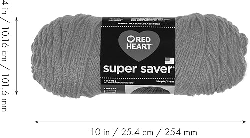 Miniatura 10 de Red Heart - Ovillo Super Saver de color verde cazador, paquete de 3 unidades de 7 onzas, acrílico, mediano número 4 (lana peinada), 364 yardas,