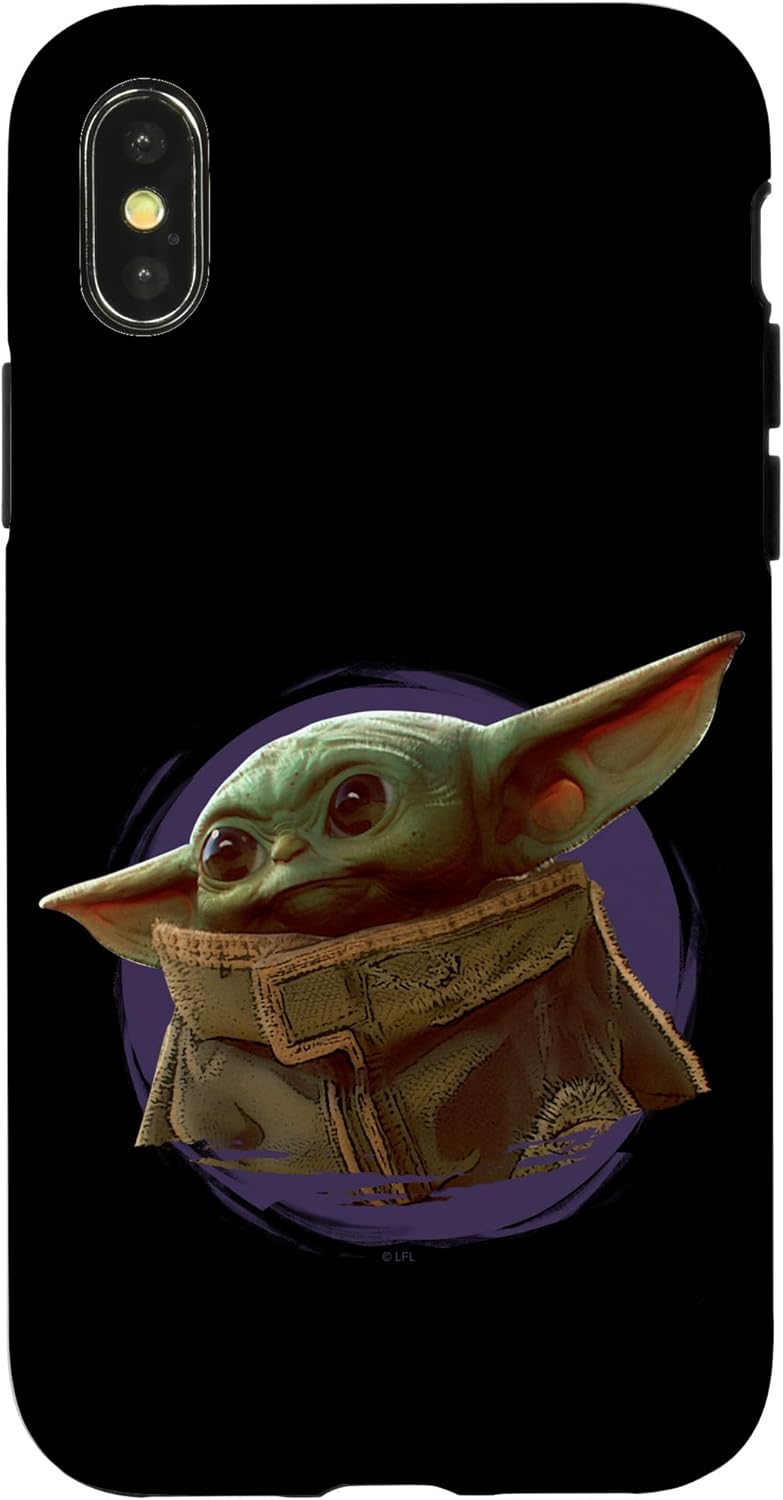 iPhone 14 Pro Max Star Wars: The Mandalorian The Child Purple Portrait Case