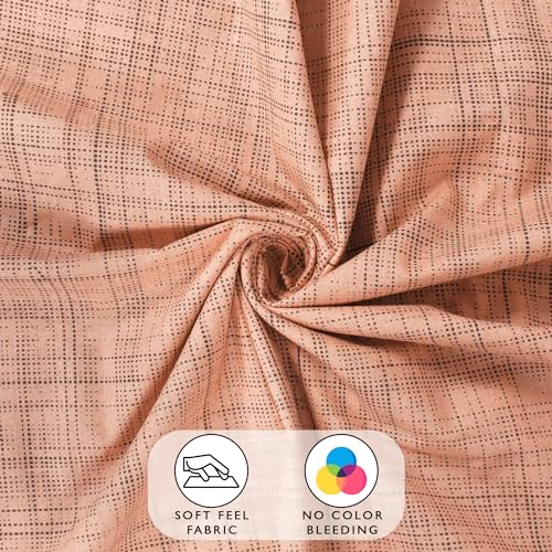 Image of Story@Home Bedsheet For Double Bed | 152TC | Peach | Polka Dot Print | 1 Piece Cotton Bedsheet For Double Bed With 2 Pillow Covers (225 X250Cm) Perfect For Home Decor & Gifting | 100% Cotton Bedsheets