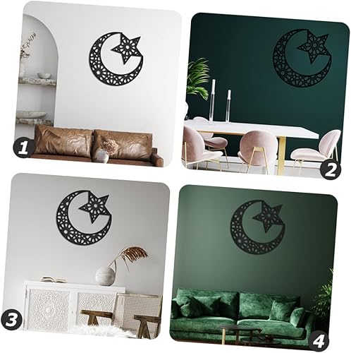 Miniatura 7 de VICASKY Espejo de luna de la pared de la etiqueta engomada de la pared de la luna de acrílico