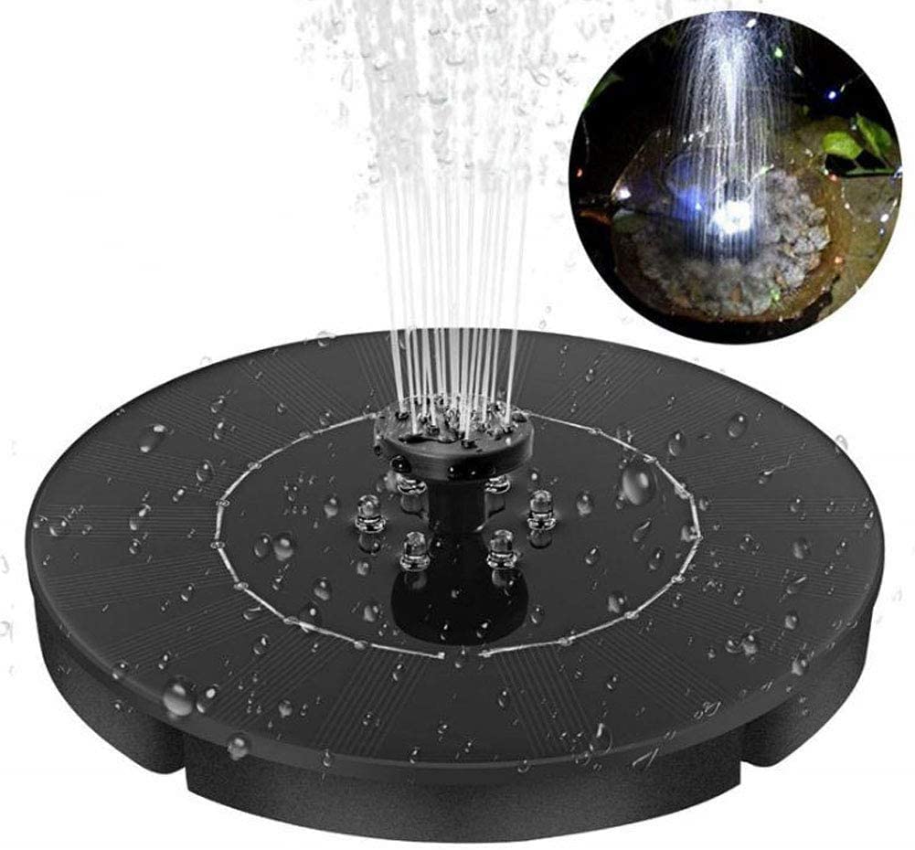 YXSH Pompa Solare per Fontana,Pompa Solare per Laghetto,Fontana Giardino Esterno,Pompa Sommersa Circolare per Laghetto, Bagno per Uccelli, Acquario, Stagno