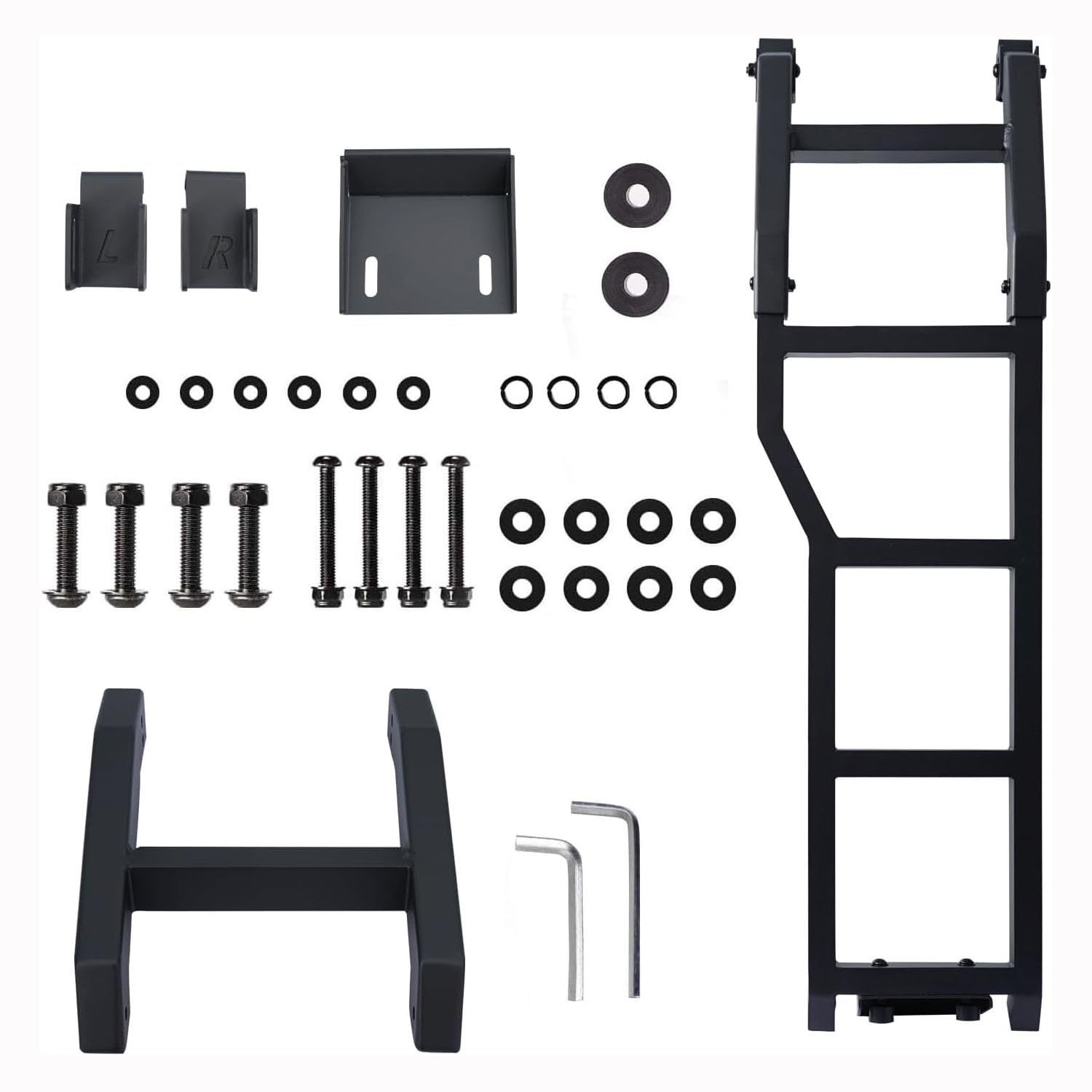 Scaletta posteriore per Suzuki Jimny Sierra JB64 JB74 2019-2024, scala posteriore Cross Country per Jimny, scala posteriore integrata, nera