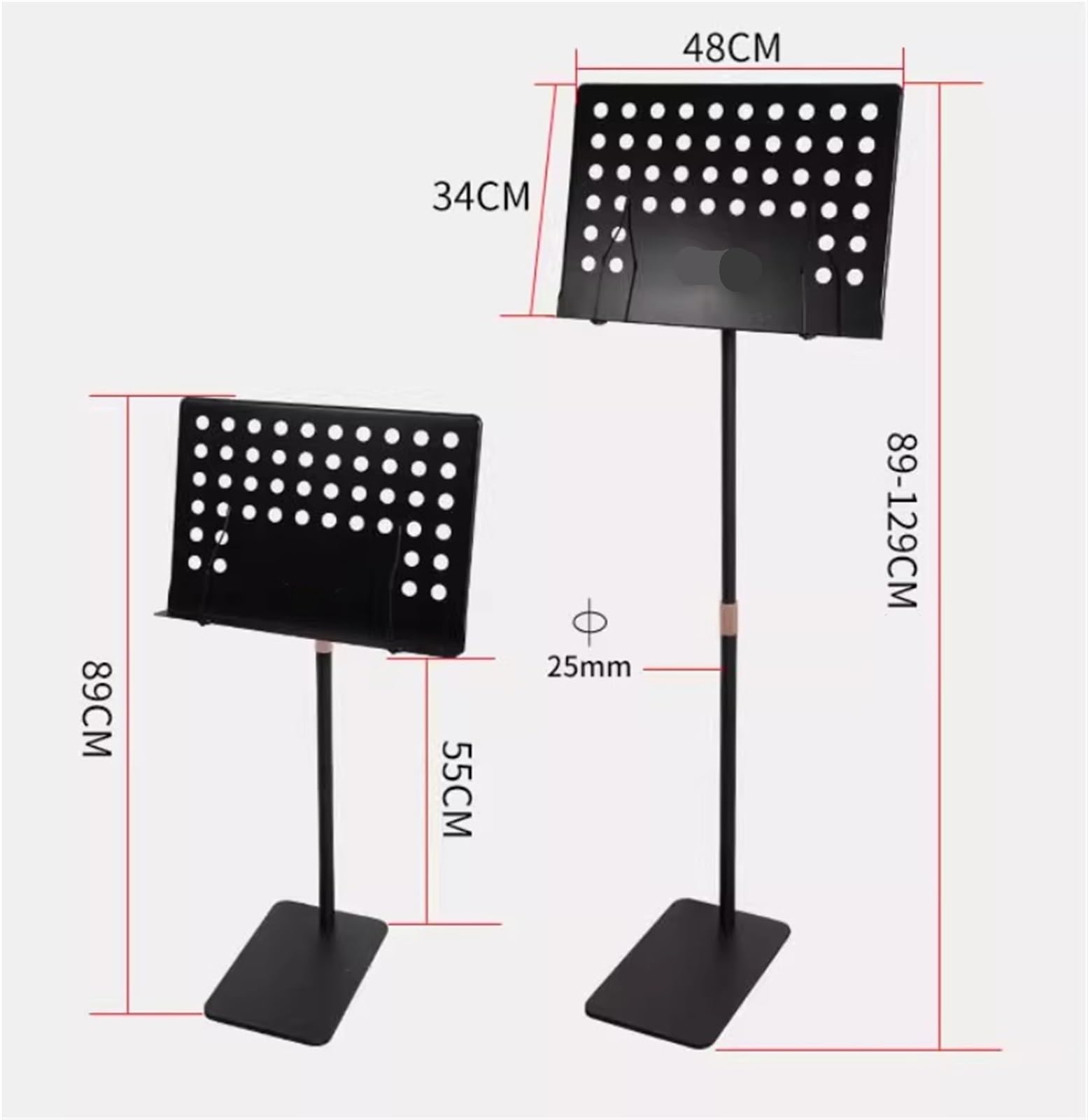 Atril Atril De Partituras Plegable Multiusos con Estructura Metálica Estable For El Hogar Atriles Musica(Black)