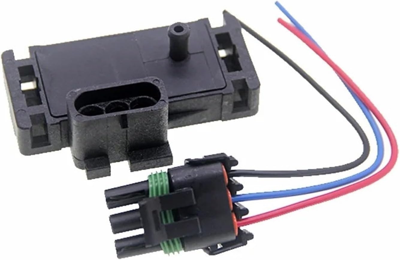 Car Map Sensor Pressure Sensor 4 Bar 58 Psi 58 Psi Turbo Boost Pressure for GM with Plug Wire Pigtail