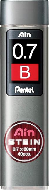 Pentel C277-BO AIN STEIN cienki wkład, 0,7 mm, stopień twardości B lub 40 wkładów