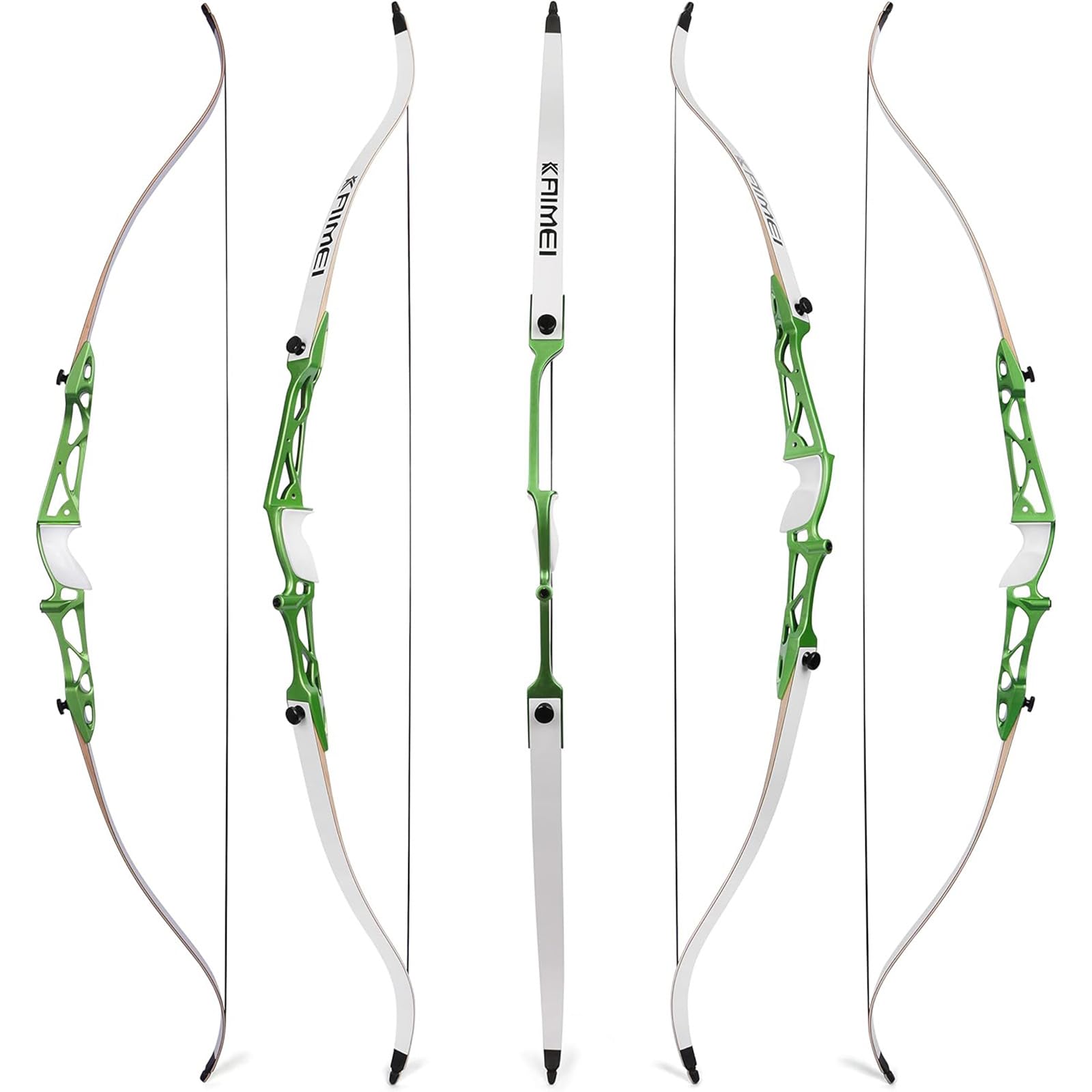 AMEYXGS Bogenschießen Takedown Recurve Bogen Set 66" 68" 70" Langbogen 12-40 lbs Sportbogen Jagdbogen Erwachsener Bogen Outdoor Zielübungen