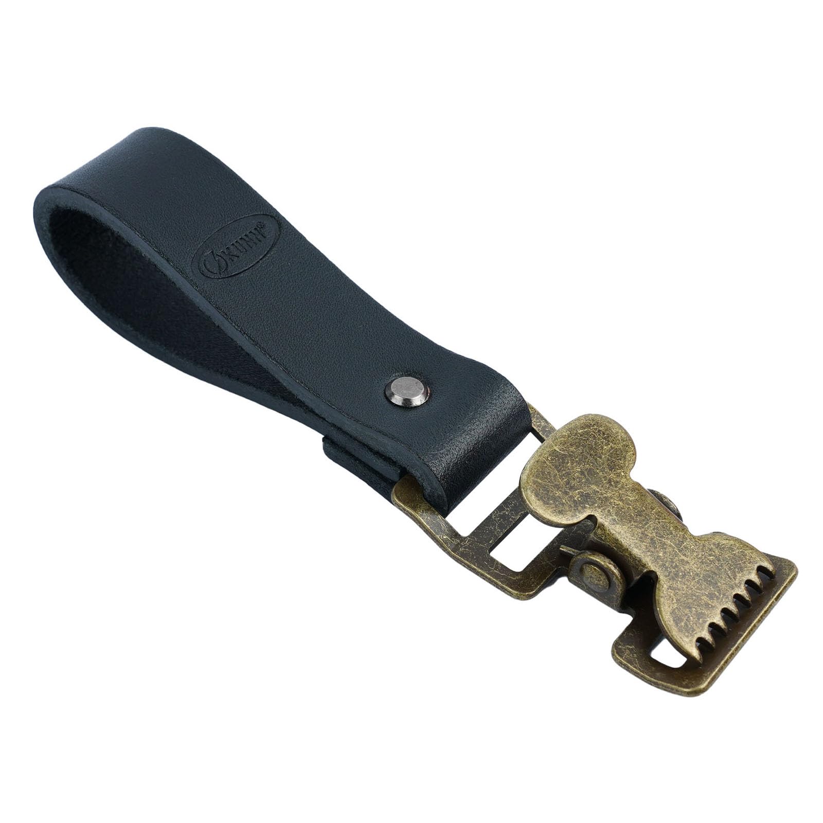 KUNN Leather Glove Clips for Work Glove Holders Heavy Duty Glove Belt Bronze Clip for Construction