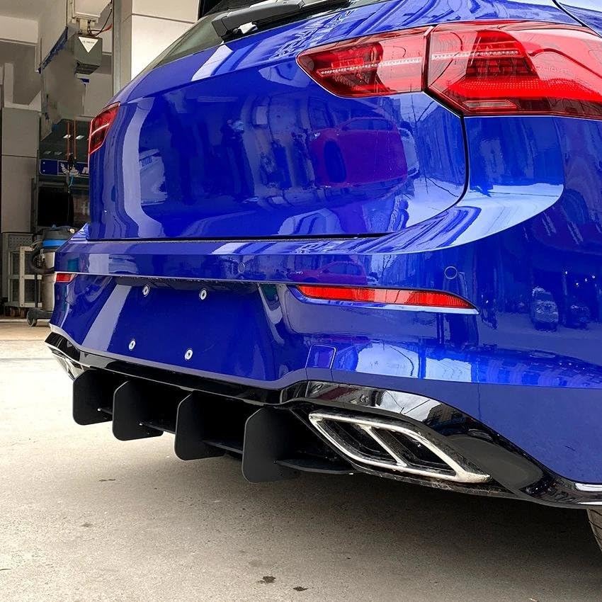 Aileron diffuseur arrière Golf 8 MK8 Pro séparateurs latéraux lèvre spoiler - 3