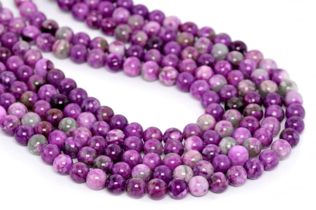 90pcs Adabele Natural Purple Sugilite Crystal Gemstone 4mm (0.16 inch) Round Beads