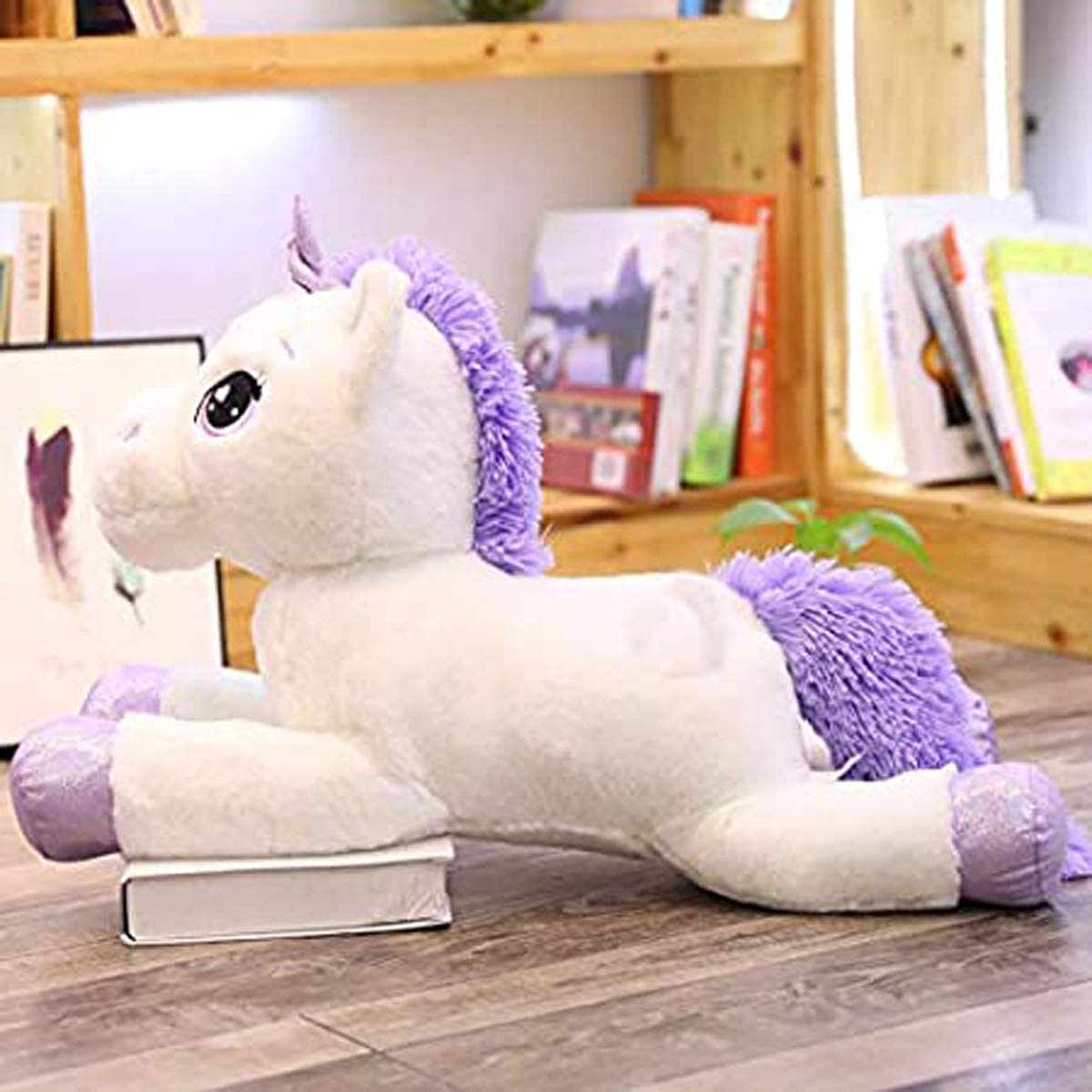 Soft Toys Unicorn Plush Toys Giant Size Unicorn Stuffed Animal Horse Toy Soft Unicornio Peluche Doll Gift Children White 100cmlovely Teddy