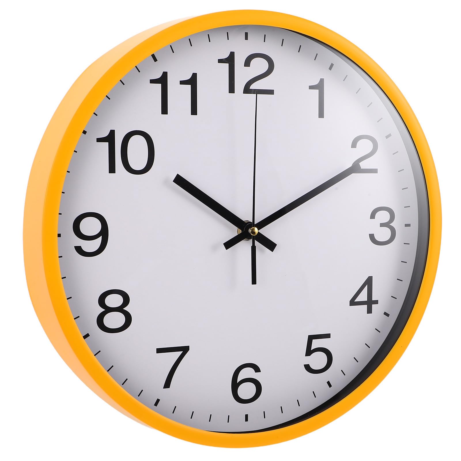 Reloj de pared moderno de aluminio y plástico de esfera grande