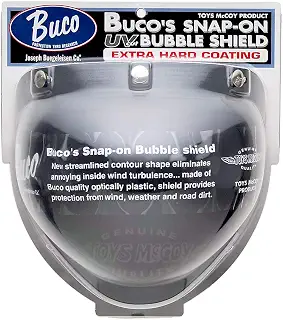 BUCO (ブコ) スナップオン バブルシールド オートバイ用 エクストラハードコーティング UVカットタイプ スモーク